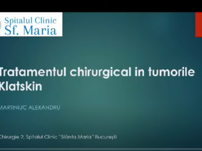 Tratamentul chirurgical în tumorile Klatskin – Iulie 2023 Tratamentul chirurgical în tumorile Klatskin – Iulie 2023