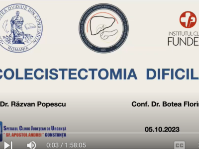 Colecistectomia dificilă Colecistectomia dificilă