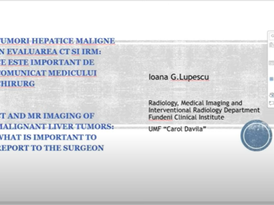 Tumori hepatice maligne in evaluarea CT si IRM: Ce este important de comunicat medicului chirurg? 24.10.2023 Tumori hepatice maligne in evaluarea CT si IRM: Ce este important de comunicat medicului chirurg? 24.10.2023