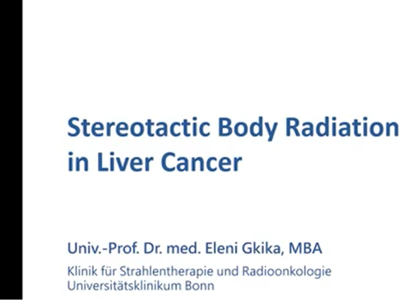 IASGO Meet for Expert – Stereotactic Body Radiation Therapy (SBRT) in Liver Cancer – Univ- Prof. Dr. med Eleni Gkika, MBA, 15 aprilie 2024 IASGO Meet for Expert – Stereotactic Body Radiation Therapy (SBRT) in Liver Cancer – Univ- Prof. Dr. med Eleni Gkika, MBA, 15 aprilie 2024